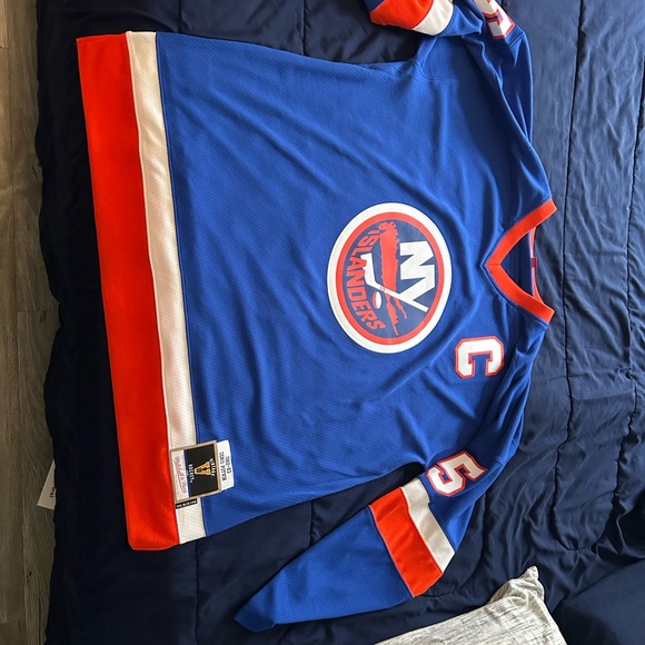 Denis Potvin Vintage New York Islanders Blue Hockey Jersey